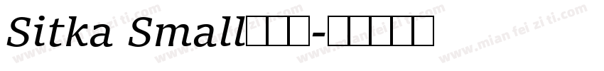 Sitka Small半粗体字体转换